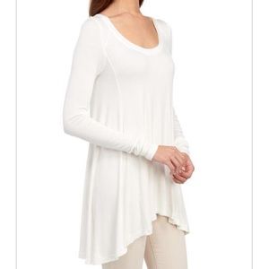 Free People January Tee in White Small